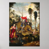 Saint George & the Dragon - Sodoma Fine Art Poster (Voorkant)