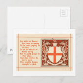 Saint George's Day Briefkaart (Voorkant / Achterkant)