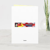 Saint George's Day card, St. George carda Kaart (Achterkant)