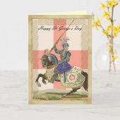Saint George's Day card, St. George carda Kaart (Gele Bloem)