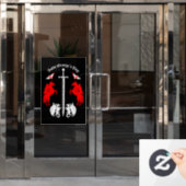 Saint George's Day Raamsticker (Kantoordeur)