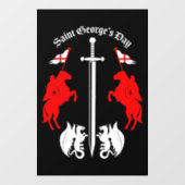 Saint George's Day Raamsticker (Vel)