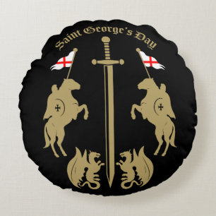 Saint George's Day Rond Kussen