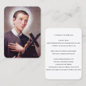 Saint Gerard Majella Fertility Prayer Card Visitekaartje (Voorkant / Achterkant)
