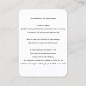 Saint Gerard Majella Fertility Prayer Card Visitekaartje (Achterkant)