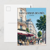 Saint-Germain-des-Prés Frankrijk Briefkaart (Voorkant / Achterkant)