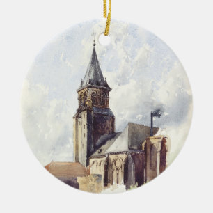 Saint Germain des Pres Kerk Parijs Keramisch Ornament