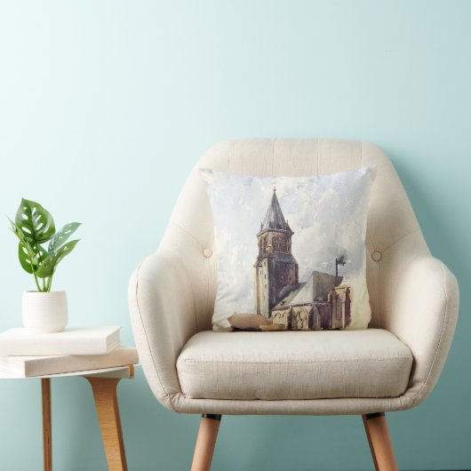 Saint Germain des Pres Kerk Parijs Kussen (Stoel)