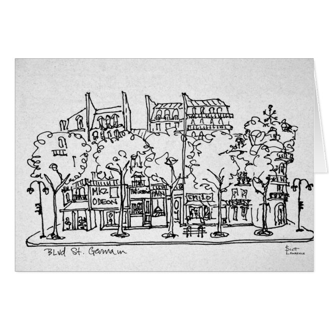 Saint-Germain-des-Pres | Parijs, Frankrijk (Voorkant Horizontaal)