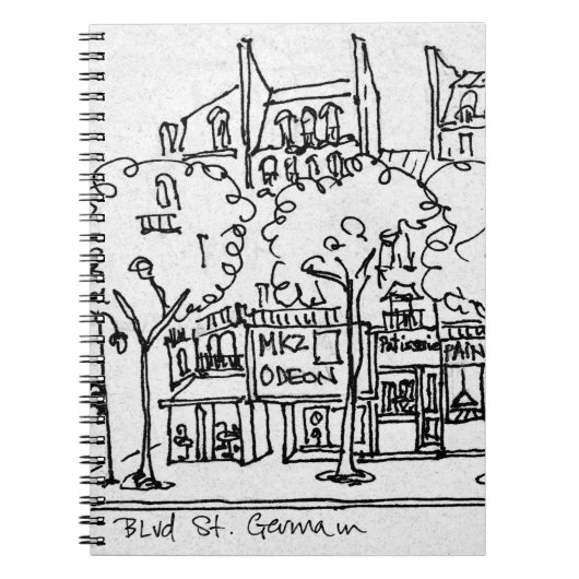 Saint-Germain-des-Pres | Parijs, Frankrijk Notitieboek (Voorkant)