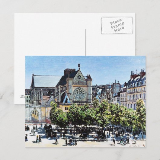 Saint Germain l'Auxerrois Claude Monet Briefkaart (Voorkant / Achterkant)