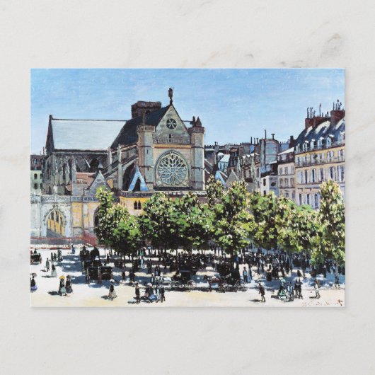 Saint Germain l'Auxerrois Claude Monet Briefkaart (Voorkant)