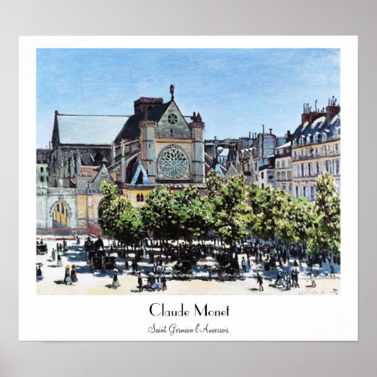 Saint Germain l'Auxerrois Claude Monet Poster (Voorkant)