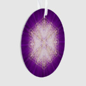 Saint Germain Violet Vlam Gebed Acryl Ornament (voorkant)