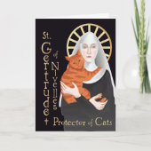 Saint Gertrude of Nivelles Kaart (Voorkant)