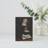 Saint Gertrude Prayer voor zielen in het zuivering Informatiekaartje (Staand voorkant)