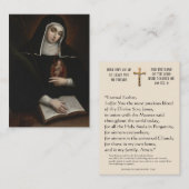 Saint Gertrude Prayer voor zielen in het zuivering Informatiekaartje (Voorkant / Achterkant)