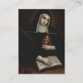 Saint Gertrude Prayer voor zielen in het zuivering Informatiekaartje (Voorkant)