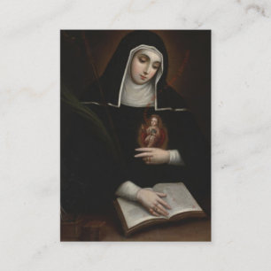Saint Gertrude Prayer voor zielen in het zuivering Informatiekaartje