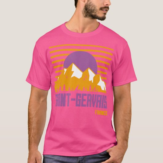 Saint-Gervais  Bergen Wandelkamp Frankrijk T-shirt (Voorkant)