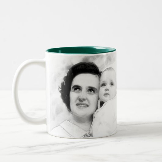 Saint Gianna Beretta Molla Tweekleurige Koffiemok (Links)