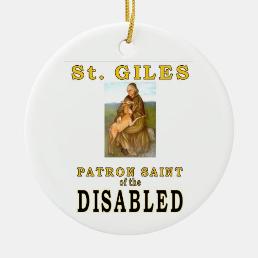 SAINT GILES KERAMISCH ORNAMENT (Voorkant)
