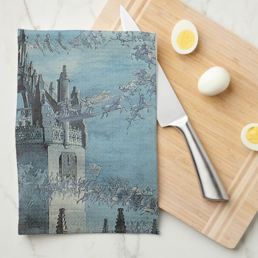 Saint Giles - Zijn cellen van Charles Altamont Doy Theedoek (Quarter Fold)