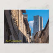 Saint Gimignano torens, Toscane, Italië Briefkaart (Voorkant)