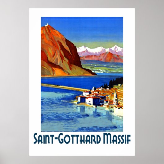 Saint Gotthard Massif, Frankrijk Poster (Voorkant)