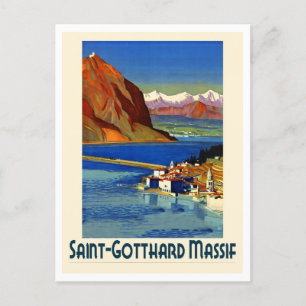 Saint Gotthard Massif, reisbureau Briefkaart