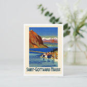 Saint Gotthard Massif, reisbureau Briefkaart (Staand voorkant)