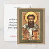 Saint Gregory Palamas Prayer Card Briefkaart (Voorkant / Achterkant)