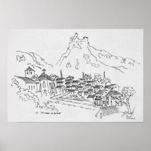 Saint-Guilhem-Le-Desert, Frankrijk Poster