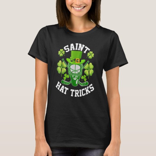 Saint Hat Tricks St Patrick's Day Hockey Hat Trick T-shirt (Voorkant)