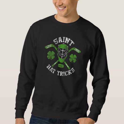 Saint Hattrick st Patrick's Day Hockey Hat Tricks  Trui (Voorkant)