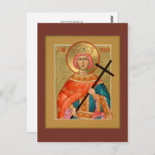 Saint Helen Prayer Card Briefkaart (Voorkant / Achterkant)