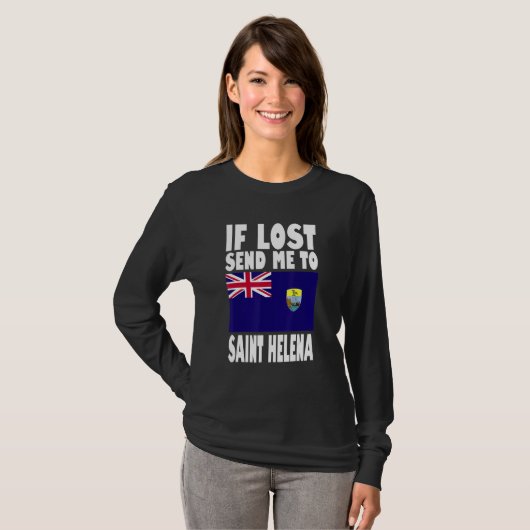 Saint Helena Flag Design  If lost send me to Saint T-shirt (Voorkant volledig)
