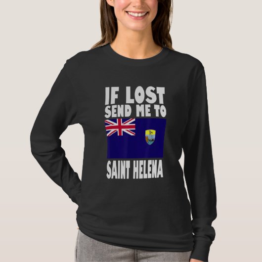 Saint Helena Flag Design  If lost send me to Saint T-shirt (Voorkant)