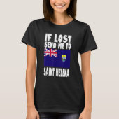 Saint Helena Flag Design  If lost send me to Saint T-shirt (Voorkant)