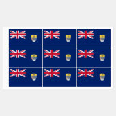 Saint Helena Flag Labels (Vel)