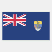 Saint Helena Flag Rechthoekige Sticker (Voorkant)