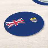 Saint Helena Flag Ronde Kartonnen Onderzetter (Gebogen)