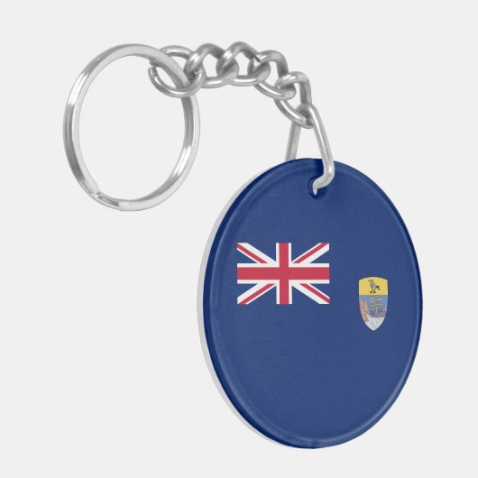 Saint Helena Flag Sleutelhanger (Voorkant Links)