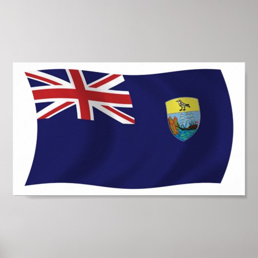 Saint Helena Vlag Poster Afdruk (Voorkant)