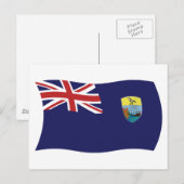 Saint Helena Vlag Postkaart (Voorkant / Achterkant)