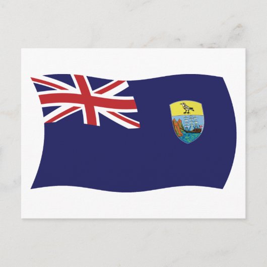Saint Helena Vlag Postkaart (Voorkant)