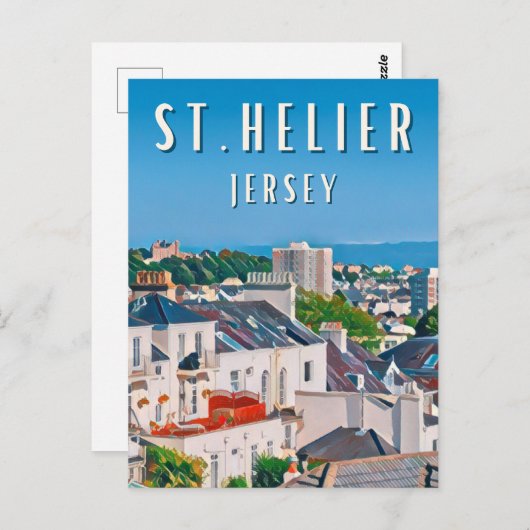 Saint Helier Briefkaart (Voorkant / Achterkant)