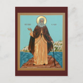 Saint Herman van de Alaska Prayer Card Briefkaart (Voorkant)