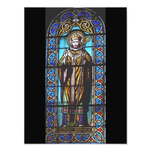 Saint Hilary of Poitiers Foto Afdruk (Voorkant)