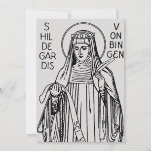 Saint Hildegard of Bingen Benedictine abbess Kaart